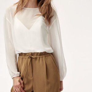 Aritzia Wilfred Talmont Bodysuit White size M